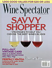 Wine Spectator January 31, 2009 cover