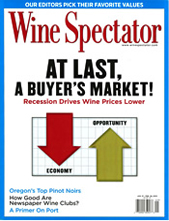 Wine Spectator January 31, 2010 cover